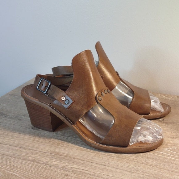 Barbara Barbieri Italian Leather Sandals Size 8 - Picture 1 of 9